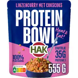 Jumbo HAK Linzencurry Protein Bowl 555g aanbieding