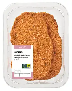 PLUS PLUS Gehaktschnitzels Hongaarse stijl 2st aanbieding