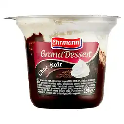 PLUS Ehrmann Grand dessert choc noir aanbieding