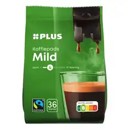 PLUS PLUS Koffiepads mild Fairtrade aanbieding