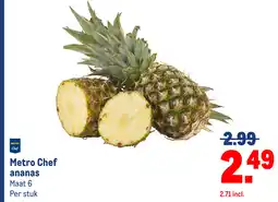Makro Metro Chef ananas aanbieding