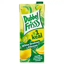 PLUS Dubbelfrisss 1kcal Witte druif & citroen aanbieding