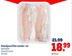 Makro Kabeljauwfilet zonder vel aanbieding