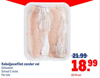 Makro Kabeljauwfilet zonder vel aanbieding