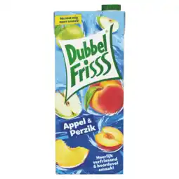 PLUS Dubbelfrisss Appel & perzik aanbieding