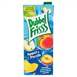 PLUS Dubbelfrisss Appel & perzik aanbieding