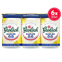 PLUS Grolsch Radler citroen 0.0 blik aanbieding