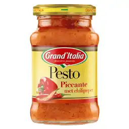 PLUS Grand'Italia Pesto Piccante met Chilipeper aanbieding