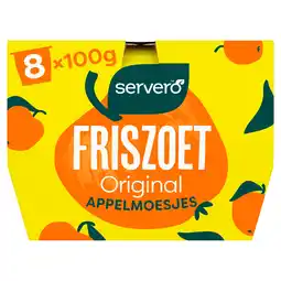PLUS Servero 100% Appelmoesjes 8x100gr aanbieding