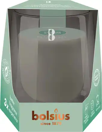 Intratuin Bolsius geurkaars CleanLight starterkit Cypress & Amber wit 24 uur D H cm aanbieding