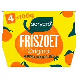 PLUS Servero 100% Appelmoesjes 4x100gr aanbieding