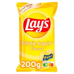 PLUS Lays Flatchips patatje joppie aanbieding