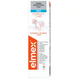 PLUS Elmex Tandpasta anti caries complete care aanbieding