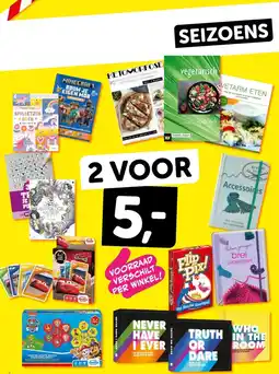Boekenvoordeel Seizoens aanbieding