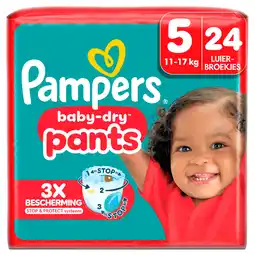 PLUS Pampers Baby-dry pants maat 5 key size aanbieding