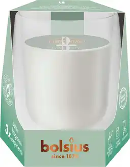 Intratuin Bolsius geurkaars CleanLight starterkit Vanilla & Tonkabean wit 24 uur D 9,1 H 8,3 cm aanbieding