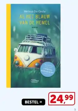 Boekenvoordeel Mélissa da costa Al Het Blauw Van De Hemel aanbieding