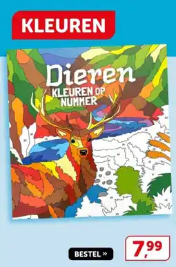 Boekenvoordeel Dieren Kleuren Op Nummer aanbieding