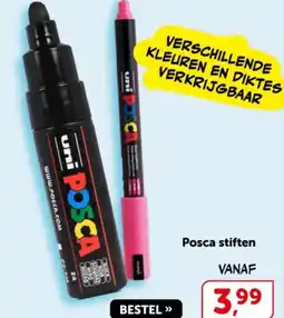 Boekenvoordeel Posca stiften aanbieding