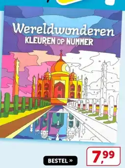 Boekenvoordeel Wereldwonderen Kleuren Op Nummer aanbieding
