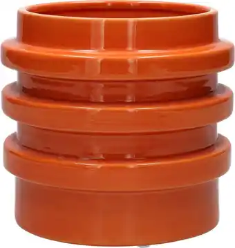 Intratuin Duif bloempot Fizz oranje D 15 H 14 cm aanbieding