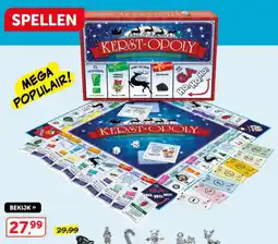 Boekenvoordeel Spellen kerst-Opoly aanbieding