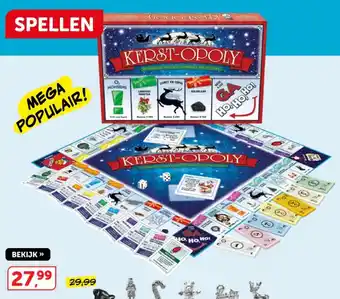 Boekenvoordeel Spellen kerst-Opoly aanbieding