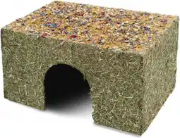 Intratuin JR Farm knaagdierhuisje bloemen 25 x 38 x 21,5 cm aanbieding
