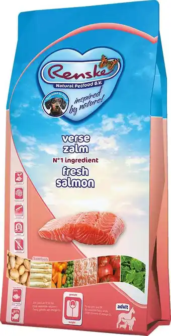 Intratuin Renske hondenbrokken Super Premium adult zalm 6,5 kg aanbieding