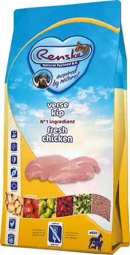 Intratuin Renske hondenbrokken Super Premium adult kip 6,5 kg aanbieding