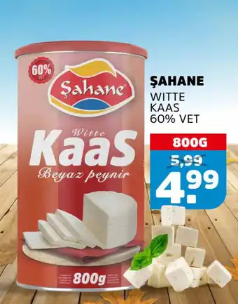 Sahan Supermarkten Şahane Witte Kaas 60% Vet aanbieding