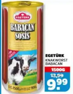 Sahan Supermarkten Egetürk Knakworst Babacan aanbieding