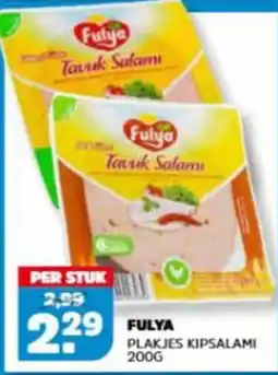 Sahan Supermarkten Fulya Plakjes Kipsalami aanbieding