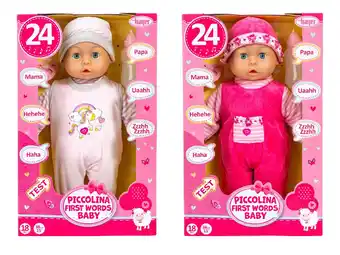 Lidl Bayer Design Piccolina First Words Baby pop (Bloemen) aanbieding