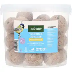 Welkoop Welkoop - Vetbollen zonder netje in emmer - Tuinvogelvoer - 30stuks aanbieding