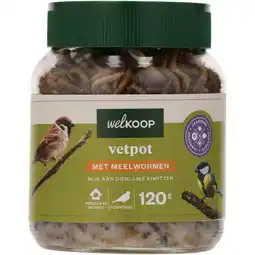 Welkoop Welkoop - Vetpot -Tuinvogelvoer - Meelwormen - 120gram aanbieding