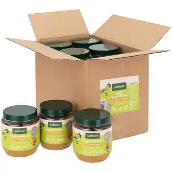 Welkoop Welkoop - Vogelpindakaas - Tuinvogelvoer - Meelwormen - 12stuks aanbieding