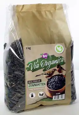 Welkoop Via Organica - Biologische Zonnebloempitten - Tuinvogelvoer - 2kg aanbieding