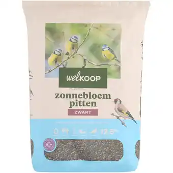 Welkoop Welkoop - Zwarte Zonnebloempitten - Tuinvogelvoer - 12,5kg aanbieding