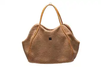 Welkoop Designed by Lotte Tebby - Draagtas - Cognac - 43x18x35 cm aanbieding