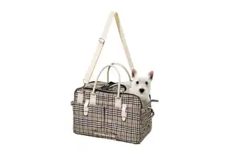 Welkoop Karlie Old English Style - Draagtas Hond - Beige Ruit - 43x24x29 cm aanbieding