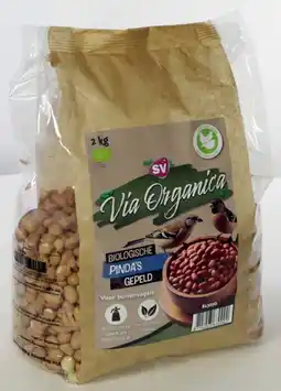 Welkoop Via Organica - Biologische Pinda's Gepeld - Tuinvogelvoer - 2kg aanbieding