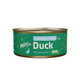 Welkoop Prins Chunky Paté - Kattenvoer - Eend - 70gram aanbieding