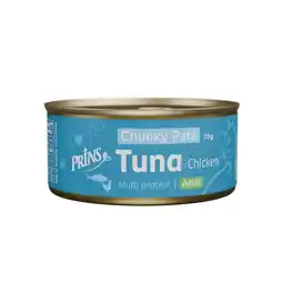Welkoop Prins Chunky Paté - Kattenvoer - Tonijn - Kip - 70gram aanbieding