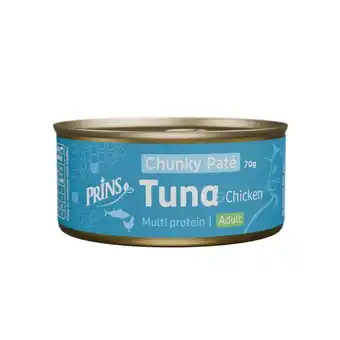 Welkoop Prins Chunky Paté - Kattenvoer - Tonijn - Kip - 70gram aanbieding