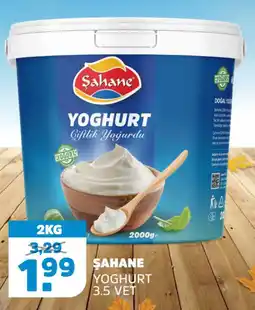 Sahan Supermarkten Şahane Yoghurt 3.5 vet aanbieding