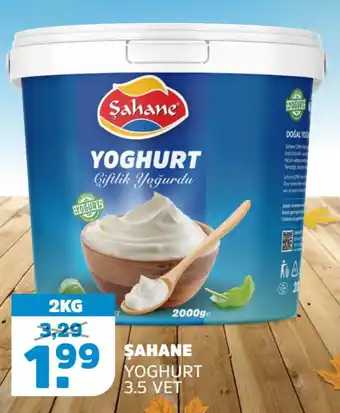 Sahan Supermarkten Şahane Yoghurt 3.5 vet aanbieding