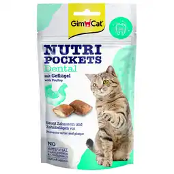 Pets Place Gimcat Nutri Pockets - Kattensnack - Denta Gevogelte 60 g aanbieding