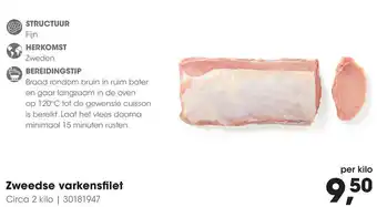 HANOS Zweedse varkensfilet aanbieding