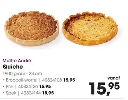 HANOS Maître André Quiche aanbieding